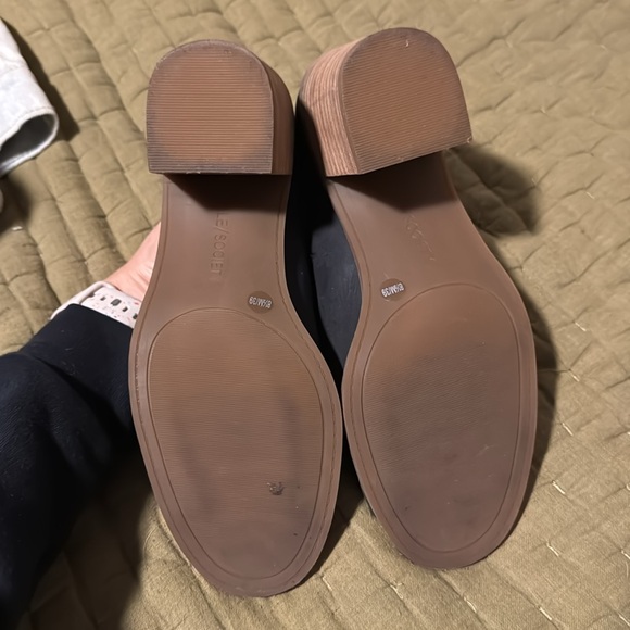 Black leather open toe block heels - leather - Picture 4 of 4